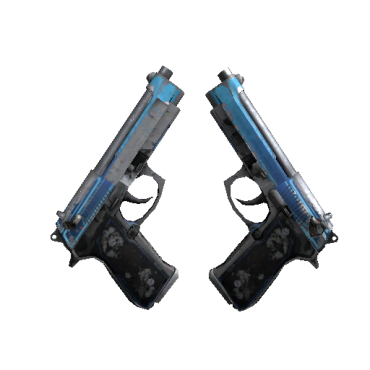 StatTrak™ Dual Berettas | Urban Shock  (Battle-Scarred)