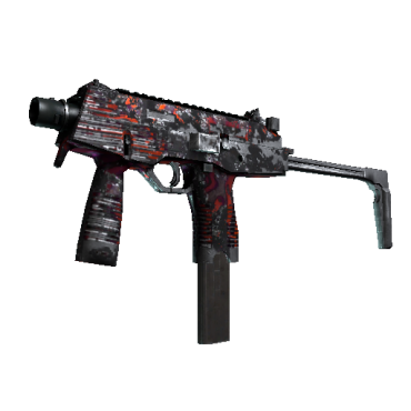 MP9 | Ruby Poison Dart  (Battle-Scarred)