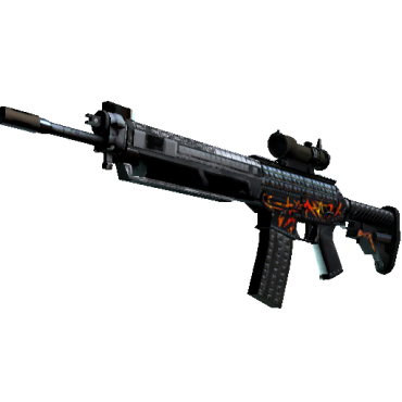 StatTrak™ SG 553 | Heavy Metal  (Well-Worn)