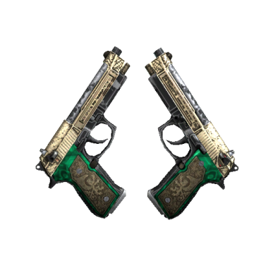 StatTrak™ Dual Berettas | Royal Consorts  (Well-Worn)