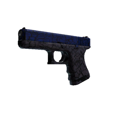 Glock-18 | Blue Fissure  (Well-Worn)