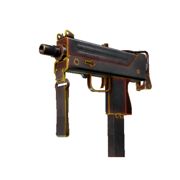 MAC-10 | Heat  (Battle-Scarred)